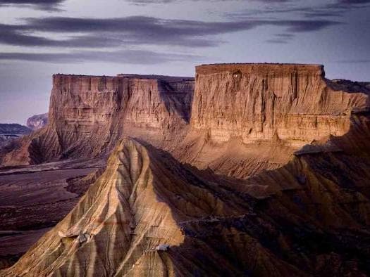 Las Bardenas Reales (Navarra), España; Paisaje lunar