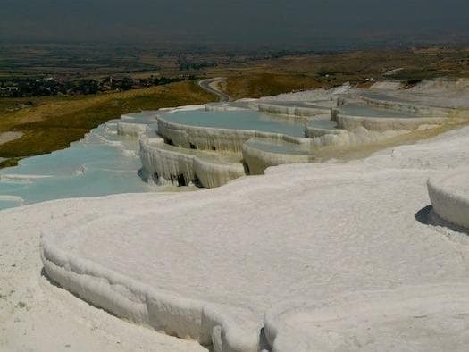 Pamukkale, Turquía: Maravilloso castillo de algodón
